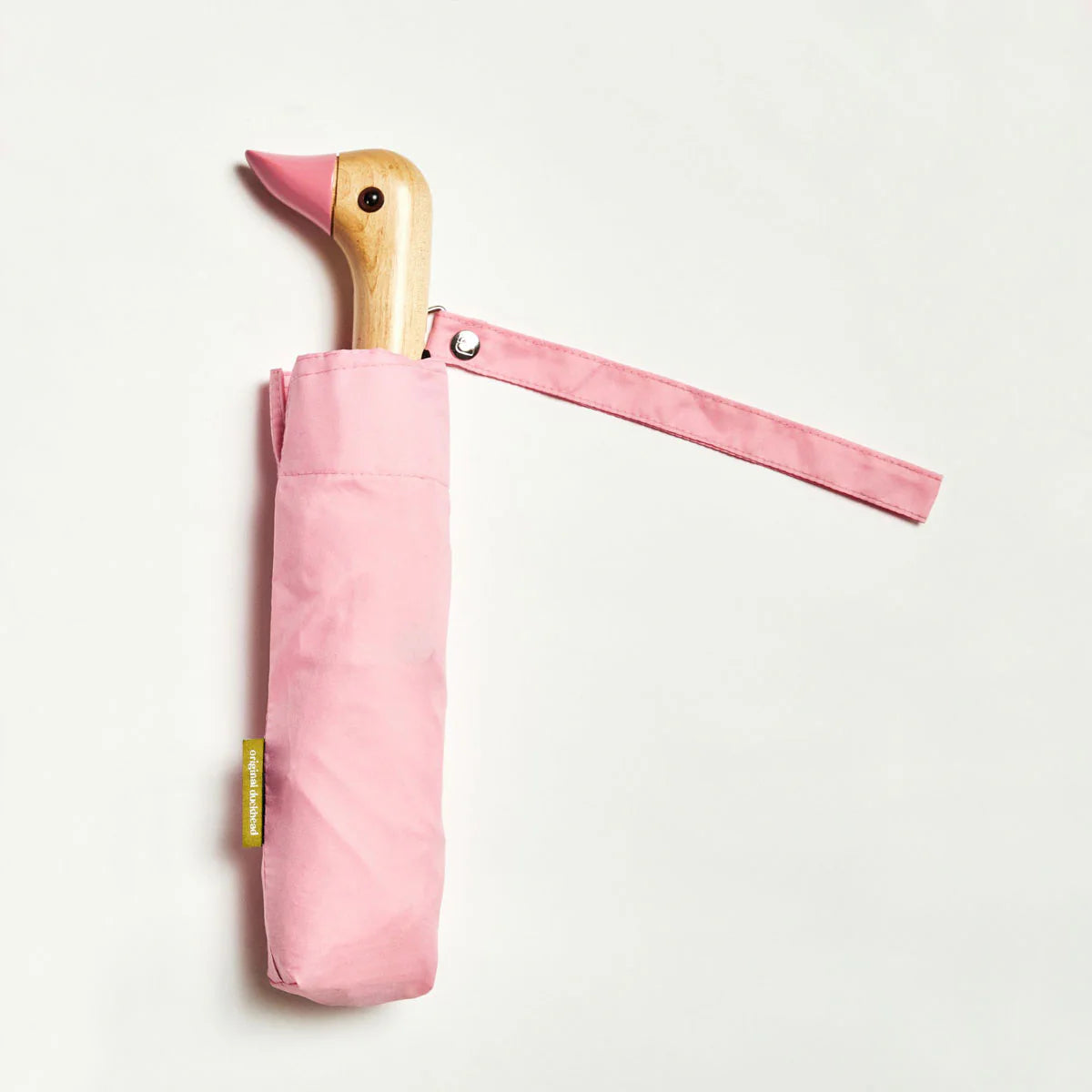 Paraguas compacto con mango de pato Rosa - Original Duckhead