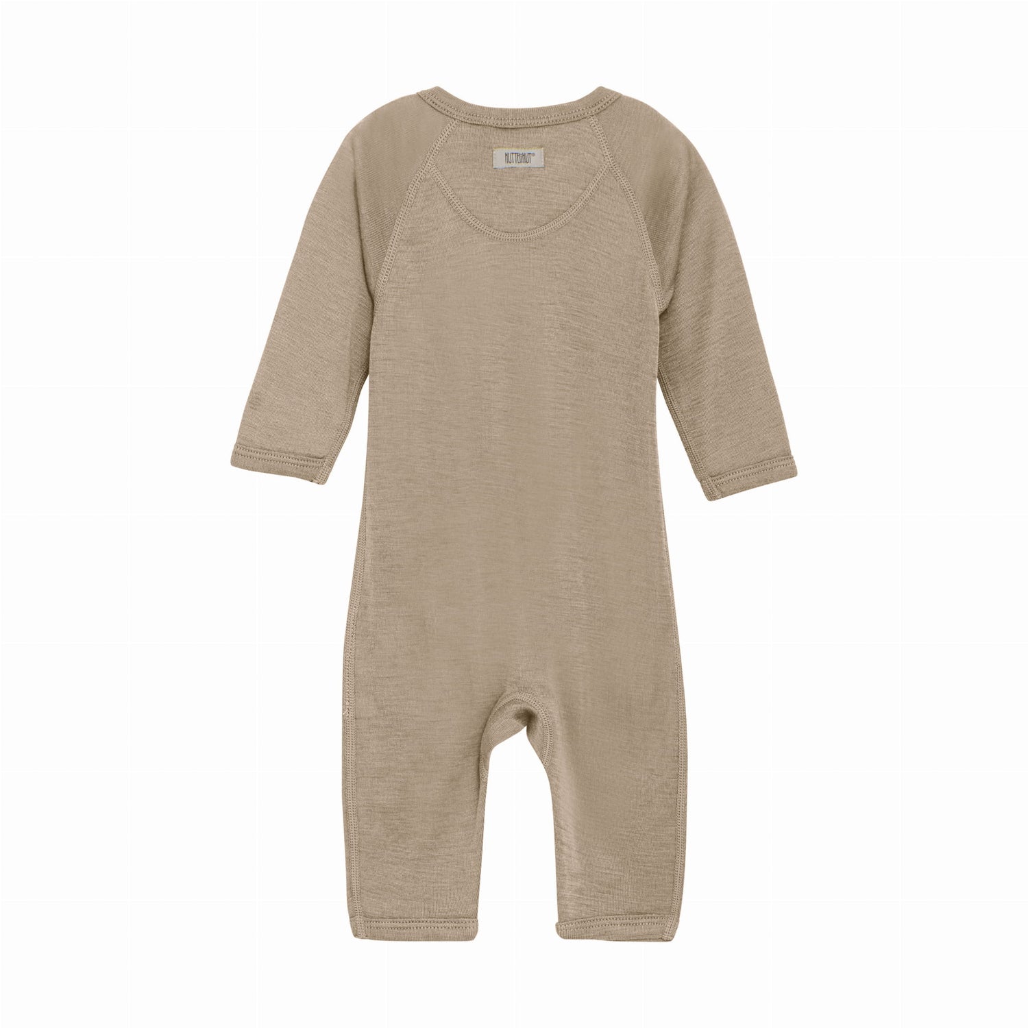 Pelele de lana y seda Suit LS Wool Light Taupe - Huttelihut