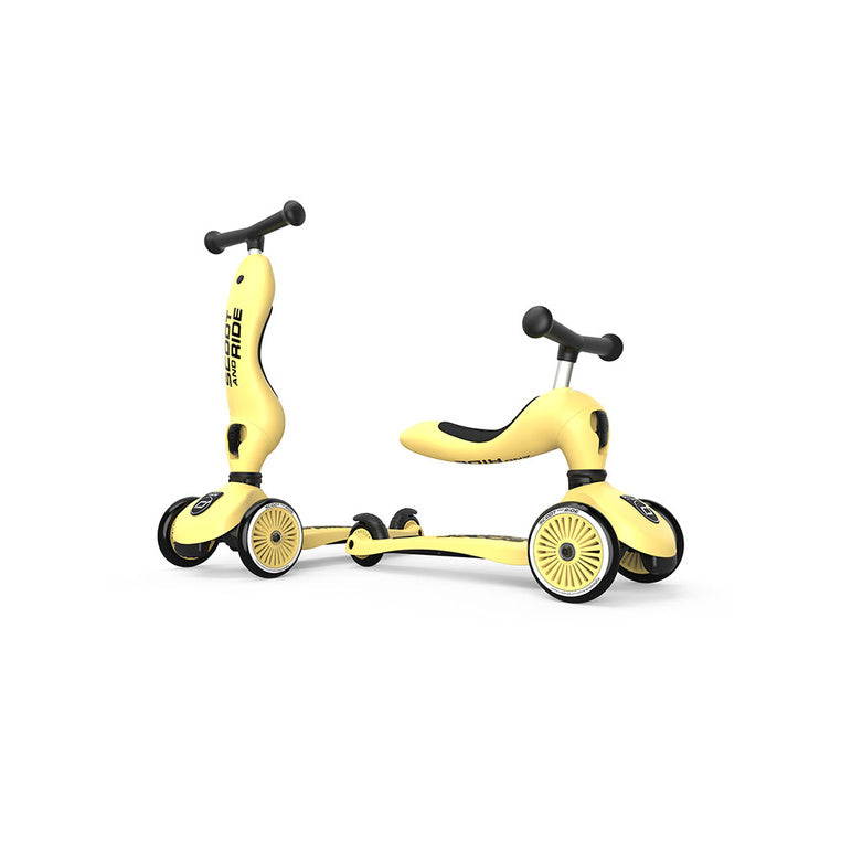 Andador y Patinete 2 en 1 Highwaykick 1 Lemon - Scoot & Ride