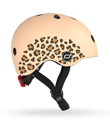 Casco de seguridad infantil LED XXS-S Leopard - Scoot & Ride