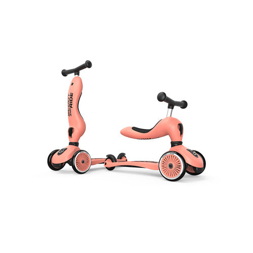 Andador y Patinete 2 en 1 Highwaykick 1 Peach - Scoot & Ride