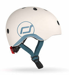 Casco de seguridad infantil LED XXS-S Ash - Scoot & Ride