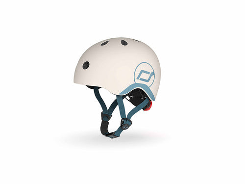Casco de seguridad infantil LED XXS-S Ash - Scoot & Ride