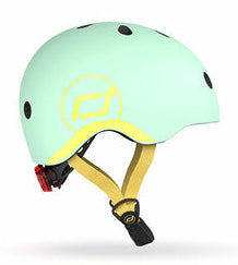 Casco de seguridad infantil LED XXS-S Kiwi - Scoot & Ride
