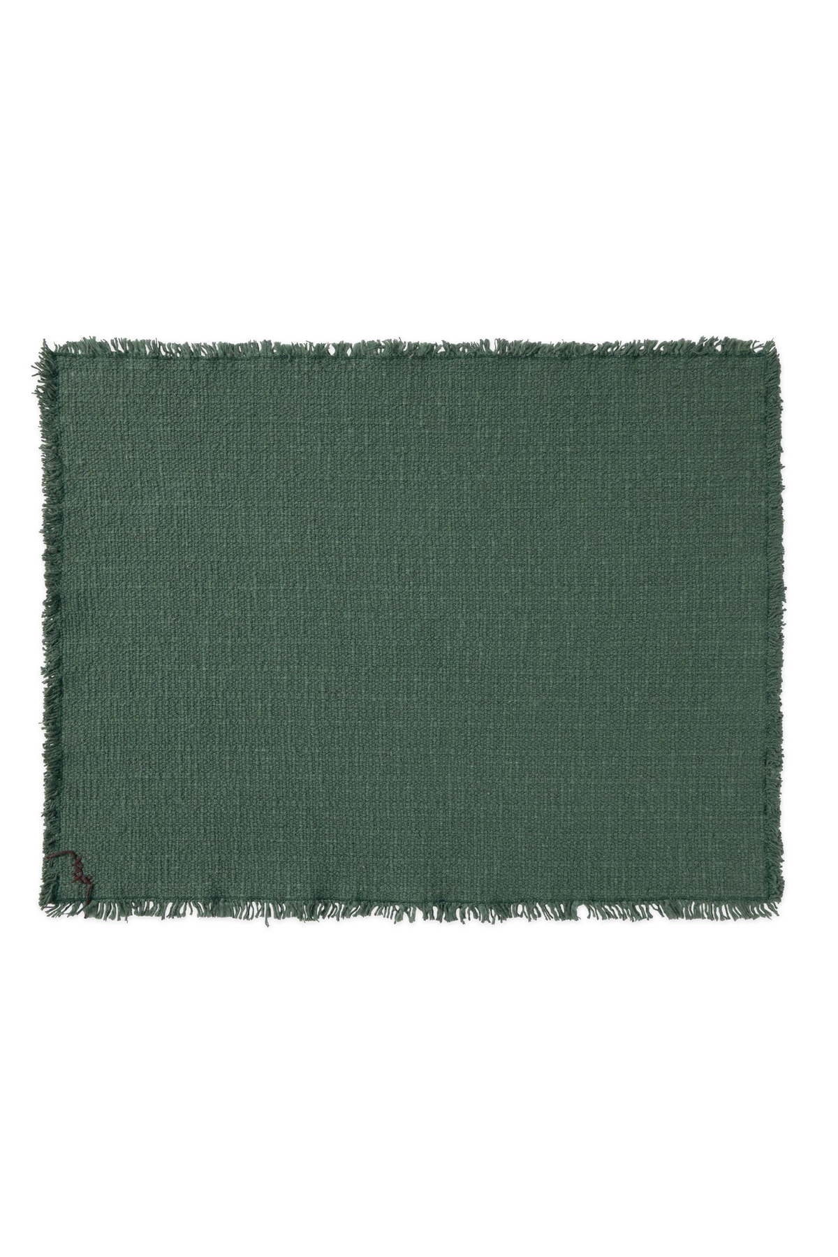 Pack 2 individuales Handloom Duck Green de Lorena Canals.