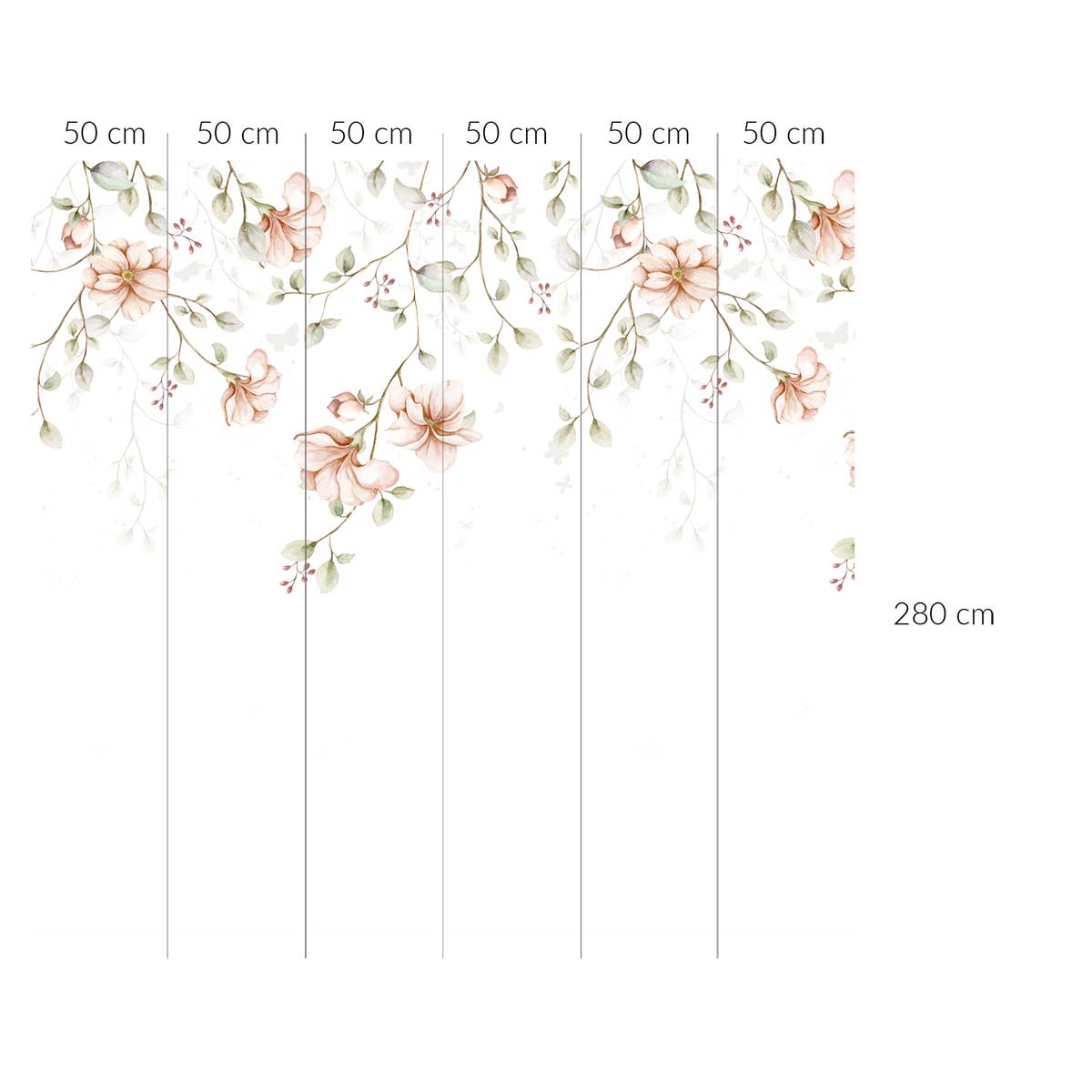 Papel Pintado Ramitas de Jardín del Paraíso (Paradise Garden Pastel Twigs) – Dekornik