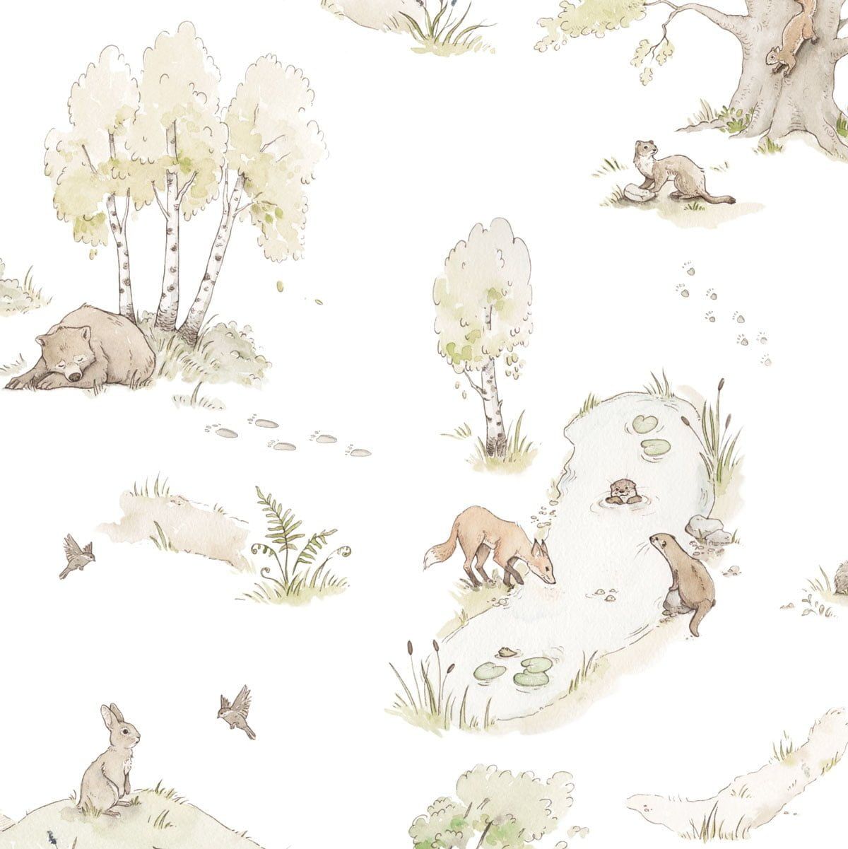 Papel Pintado Bosque de Cuento (Fairytale Forest Tapeta) – Dekornik