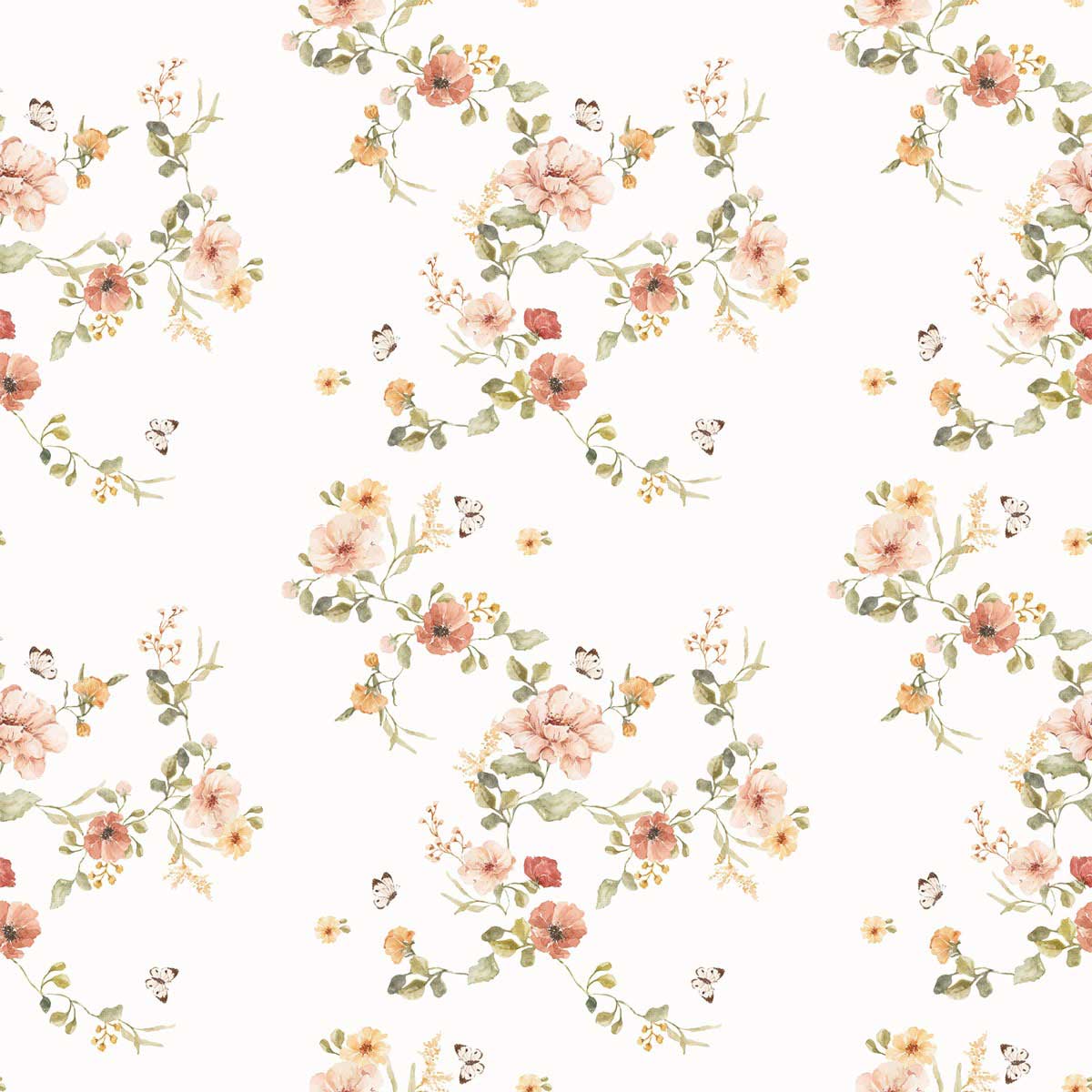 Papel Pintado Floral Vintage (Floral Vintage Tapeta) – Dekornik