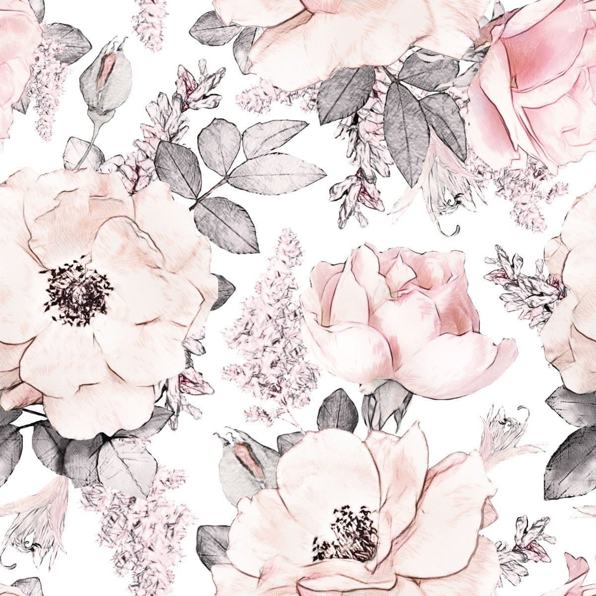 Papel Pintado Jardín Rosa (Pink Garden Tapeta) – Dekornik