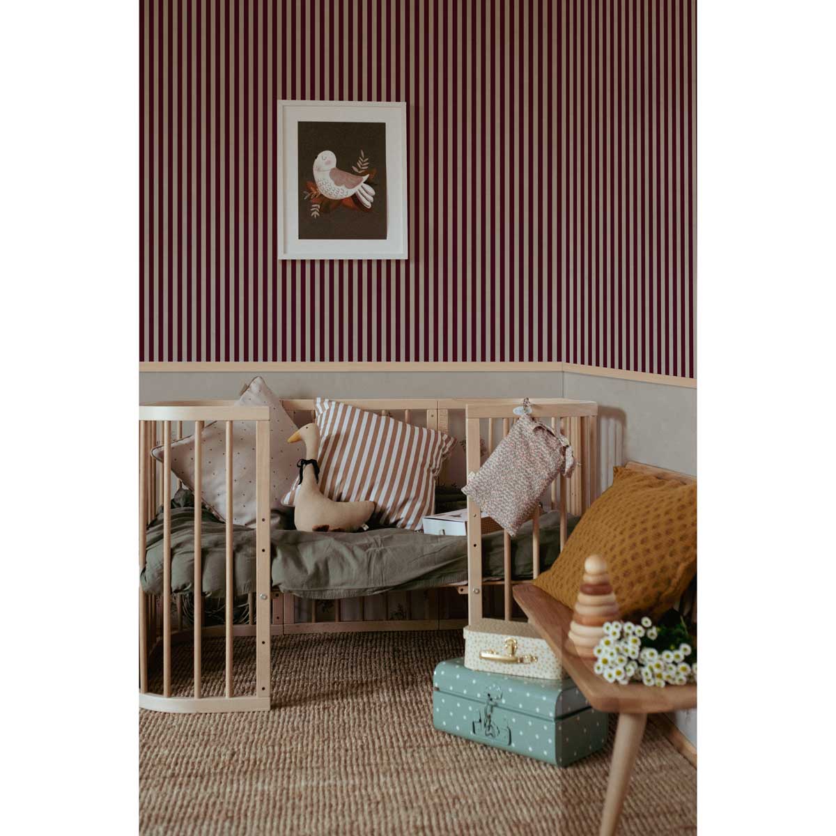 Rayas Maya Beige y Marrón (Maya Stripes Brown Beige) – Dekornik
