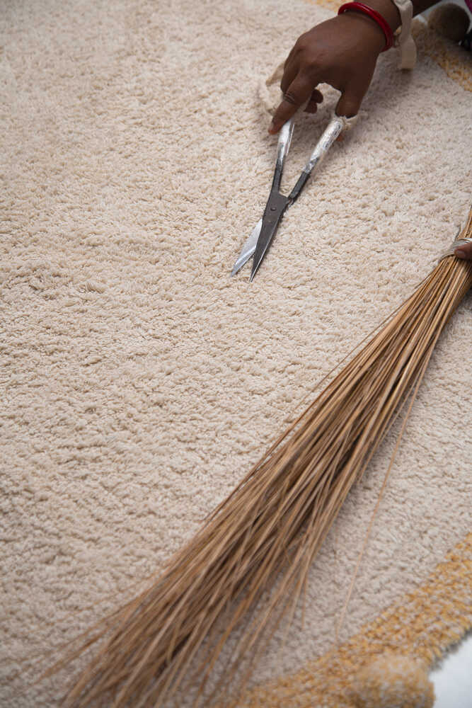 Alfombra lavable Bubbly Natural - Honey, imagen 6.