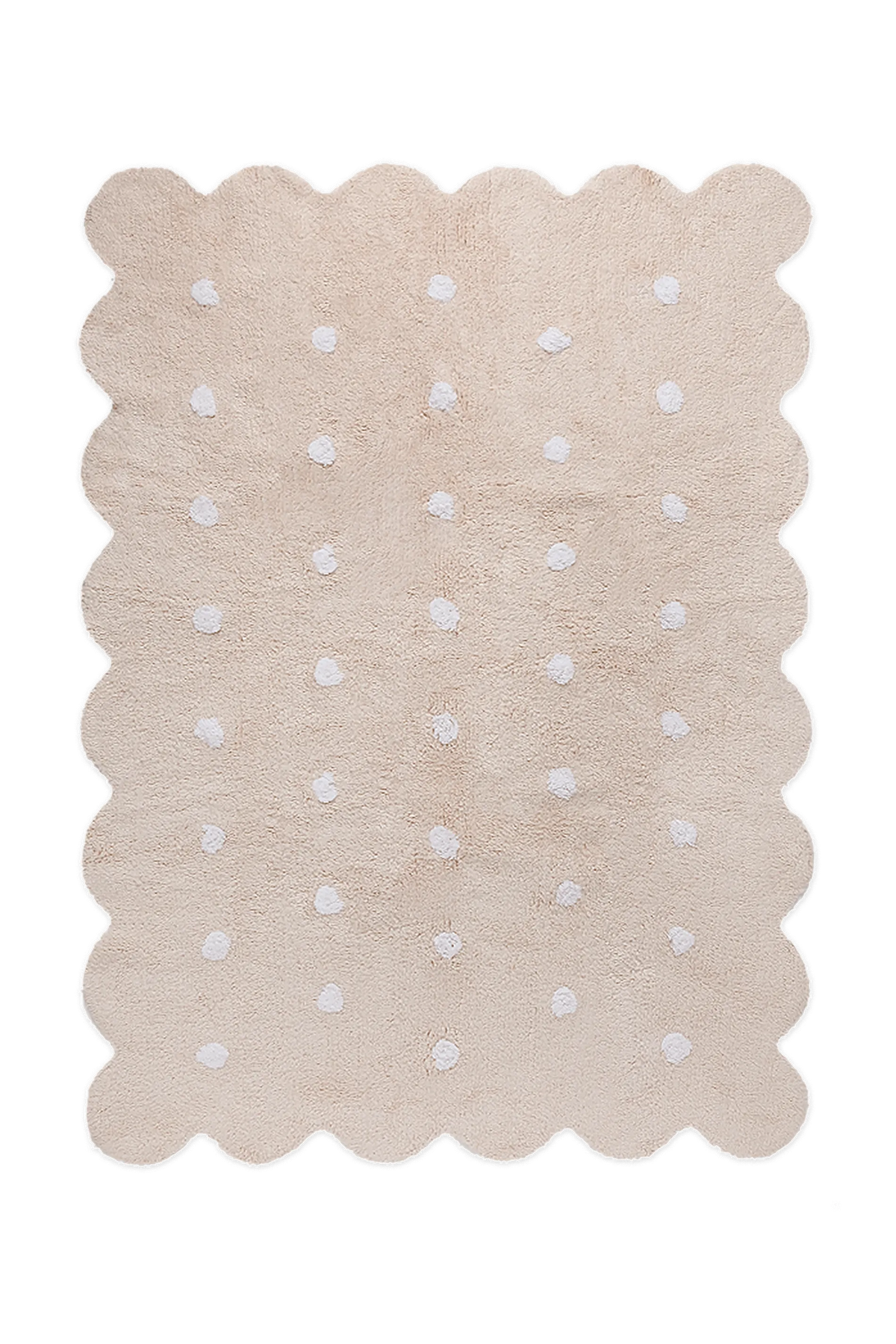 Alfombra lavable Biscuit Beige de Lorena Canals.