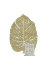 Alfombra lavable mini Monstera Olive de Lorena Canals.