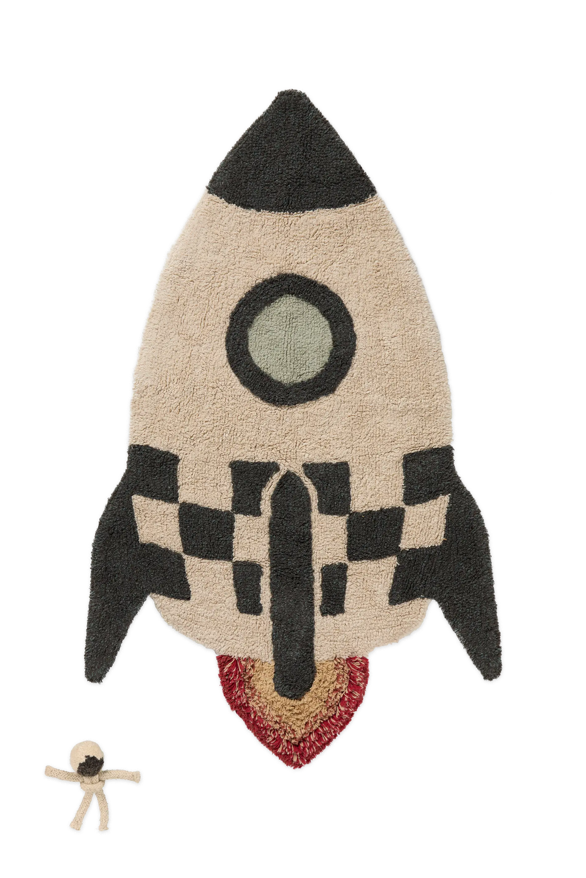 Alfombra de algodón lavable Rocket de Lorena Canals.