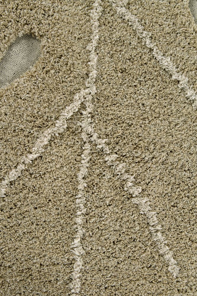 Alfombra lavable mini Monstera Olive, imagen 4.