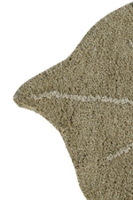Alfombra lavable mini Monstera Olive, imagen 5.