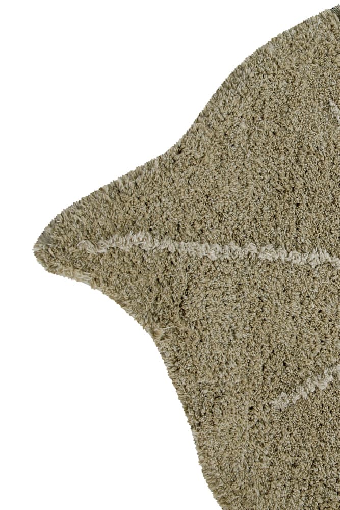 Alfombra lavable mini Monstera Olive, imagen 5.